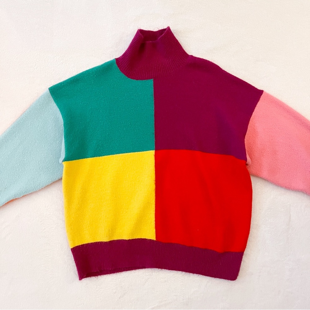 Love + Harmony Color Block Sweater